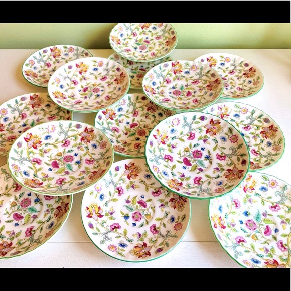 10 Royal Doulton Haddon Hall Tea ☕️ Cup Plates - Picture 1 of 16